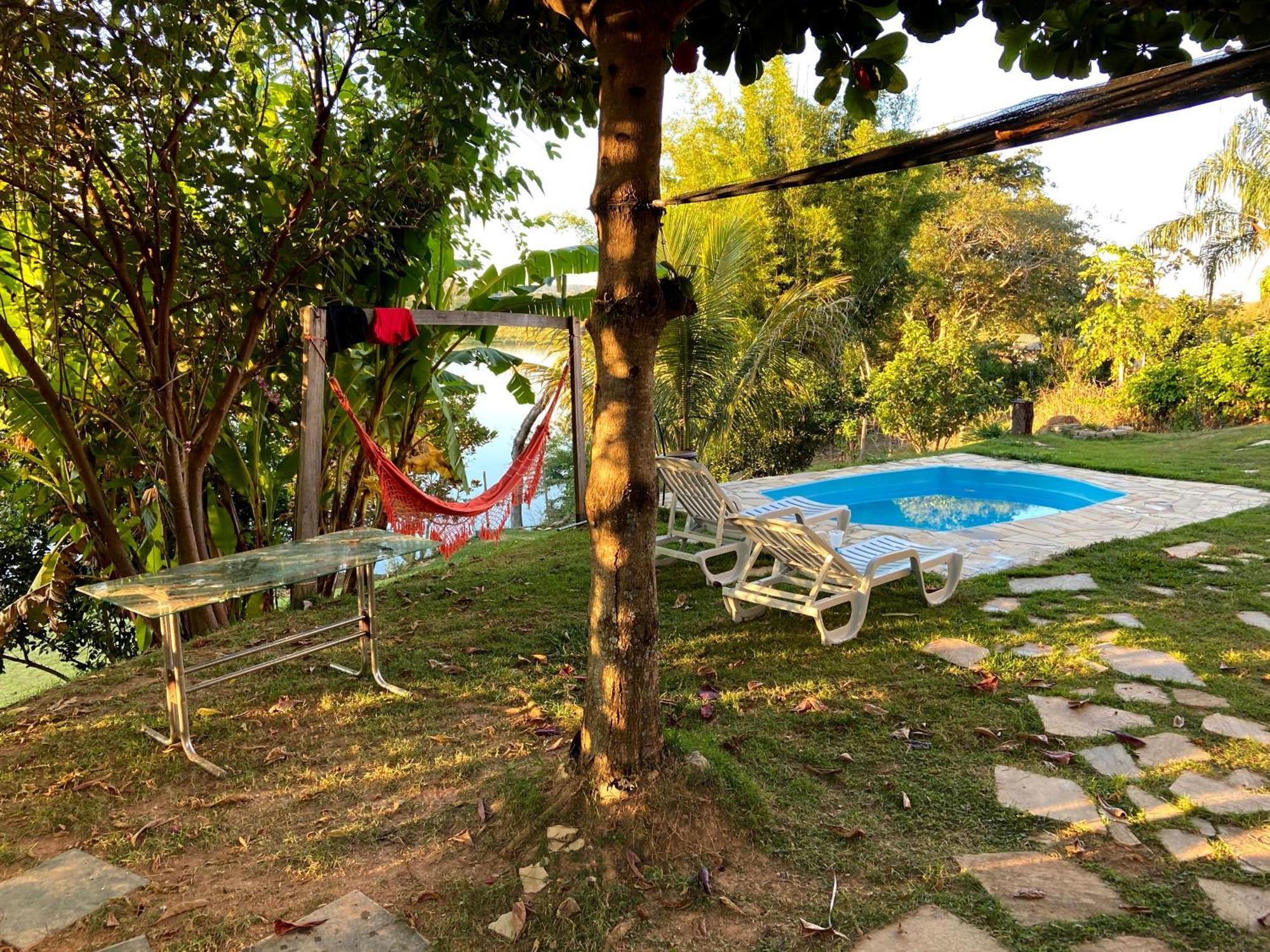 Casa Com Piscina Fundo Pra Represa E Ar Condicionado Casinhabrancadevaranda Ijaci Exterior foto
